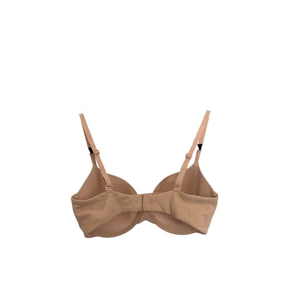 SKIMS T-Shirt Bra Womens 32D Tan Fits Everybody Underwire Padded Demi Cup - Picture 2 of 3